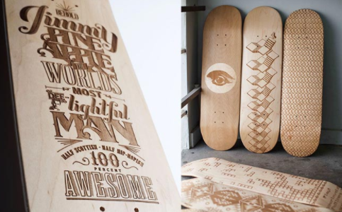 激光雕刻滑板，誰的青春不張揚