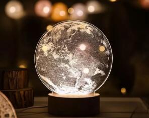 激光雕刻亞克力夜燈，裝點(diǎn)你的夢鄉(xiāng)