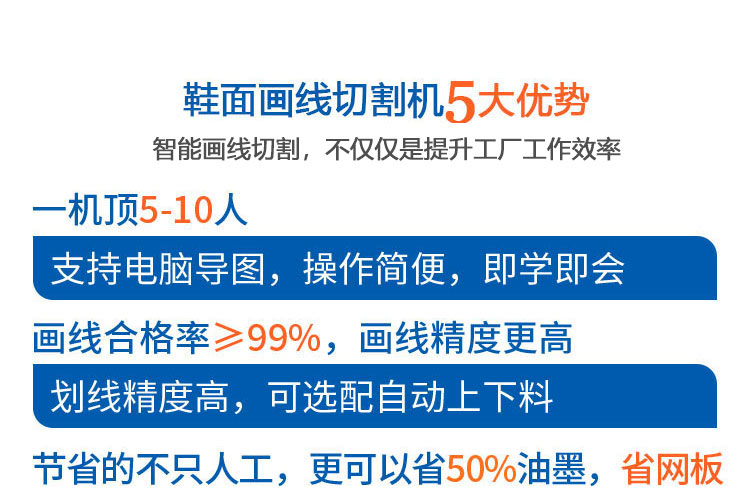 全自動智能鞋面畫線切割一體機 全自動智能鞋面畫線切割一體機